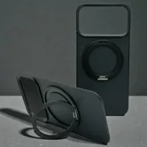 Чехол-Накладка iPhone 17 Pro Max Njoyny Met-44 Leather (черный)