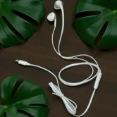 Наушники Hoco M115 Lightning с микрофоном белые