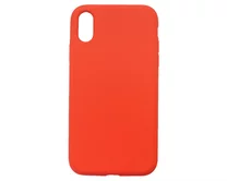 Чехол iPhone XR Liquid Silicone FULL (кораловый)