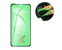 Защ. стекло-плёнка Samsung A90 2019 Ceramics черное, 0.1 mm