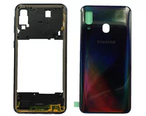 Корпус Samsung A405F A40 черный 1кл