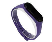 Ремешок Xiaomi Mi Band 3/4 силиконовый светло-фиолетовый #18