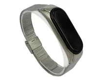 Ремешок Xiaomi Mi Band 3/4 стальной серебро