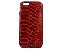 Чехол iPhone 6/6S Leather Reptile (красный)