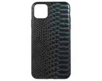 Чехол iPhone 11 Pro Max Leather Reptile (синий)