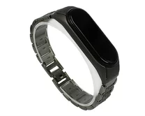 Ремешок Xiaomi Mi Band 3/4 lady band метал серый
