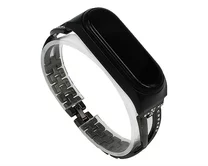 Ремешок Xiaomi Mi Band 3/4 X-lady band метал черный