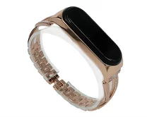 Ремешок Xiaomi Mi Band 3/4 X-lady band метал золото