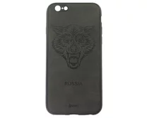 Чехол iPhone 6/6S KSTATI Тиснение (рык волка)
