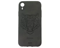 Чехол iPhone XR KSTATI Тиснение (рык тигра)