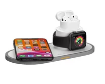Зарядная станция Deppa для iPhone, Watch series, Airpods, 15W белая