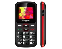 Телефон Texet TM-B217 черный/красный