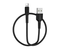 Кабель Borofone BX16 Lightning - USB черный, 1м