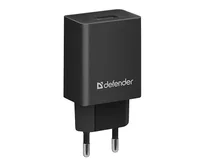 СЗУ-1USB Defender EPA-10, 5V/2.1А, пакет, черный