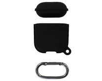Чехол AirPods 1/2 Leather Hang Case (черный)