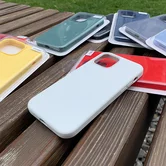 Чехол iPhone 12 Mini Liquid Silicone FULL (красный)