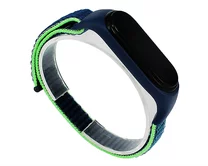 Ремешок Xiaomi Mi Band 5/4 Neylon loop сине-салатовый #18