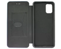 Чехол книжка Samsung A71 A715F 2020 Flip SoftTouch (темно-синий)