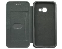 Чехол книжка Samsung A320F A3 2017 Flip SoftTouch (черный)