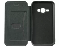 Чехол книжка Samsung J120F J1 2016 Flip SoftTouch (черный)