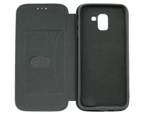 Чехол книжка Samsung J600F J6 2018 Flip SoftTouch (черный)