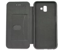 Чехол книжка Samsung J610F J6+ 2018 Flip SoftTouch (черный)