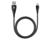 Кабель Deppa Ceramic microUSB - USB черный, 1м