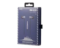 Наушники Remax RM-630 черные с микрофоном