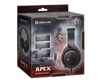 Комп. игровая гарнитура Defender Apex (красный+черный)