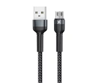 Кабель Remax RC-124m microUSB - USB черный