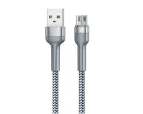 Кабель Remax RC-124m microUSB - USB серебро