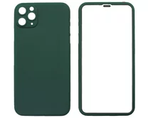 Защита 360 iPhone 11 Pro Max темно-зеленая