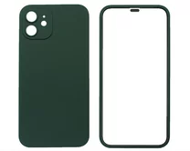 Защита 360 iPhone 12 темно-зеленая