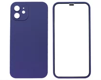 Защита 360 iPhone 12 сиреневая