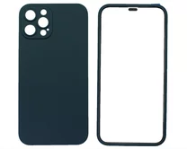 Защита 360 iPhone 12 Pro темно-синяя