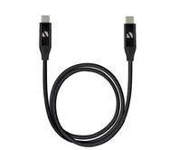 Кабель Deppa USB4 Type-C - Type-C черный, 0,8м