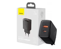 СЗУ-1USB + 1USB-C Baseus Compact Quick Charger 20W черный