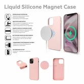 Чехол iPhone 13 Pro Liquid Silicone MagSafe FULL (темно-синий)