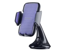 Универсальный держатель Deppa Crab Vogue для смартфонов, PU-присоска, жесткая штанга, черный, 55127