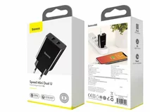 СЗУ-2USB Baseus Speed Mini 10,5W черный