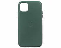 Чехол iPhone 11 Leather hi-copy (зеленый)