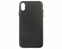Чехол iPhone XS Max Leather hi-copy (черный)