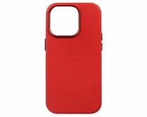 Чехол iPhone 14 Pro Leather hi-copy (красный)