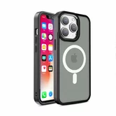 Чехол iPhone 13 Matte Case MagSafe (черный)