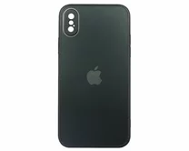 Чехол iPhone X/XS Matte Glass (черный)
