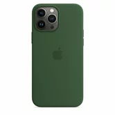 Чехол iPhone 13 Pro Silicone Case MagSafe hi-copy (темно-зеленый)