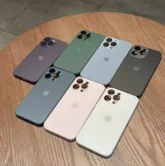 Чехол iPhone 13 Pro Max Matte Glass (темно-синий)