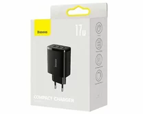 СЗУ-3USB Baseus Compact 17W черный