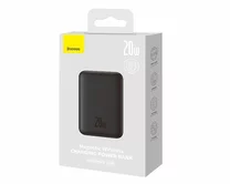 Внешний АКБ 6000 mAh Baseus Magnetic + Wireless charger 20W черный