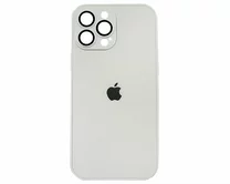 Чехол iPhone 13 Pro Max Matte Glass (белый)